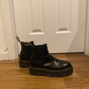 Doc Martens Smooth Leather Platform Chelsea Boots